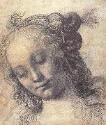 Andrea del Verrocchio Head of a Girl oil painting artist